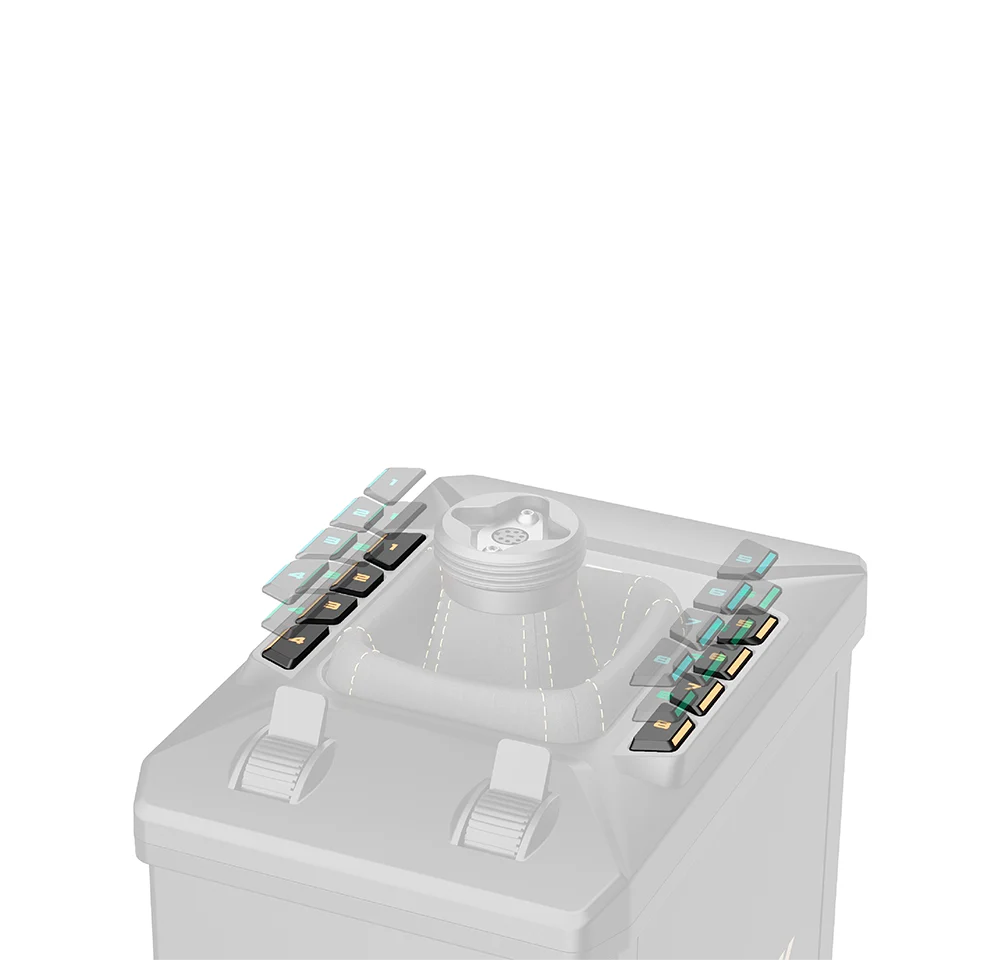 פאנל קדמי הניתן לתכנות עם תאורת RGB מתקדמת